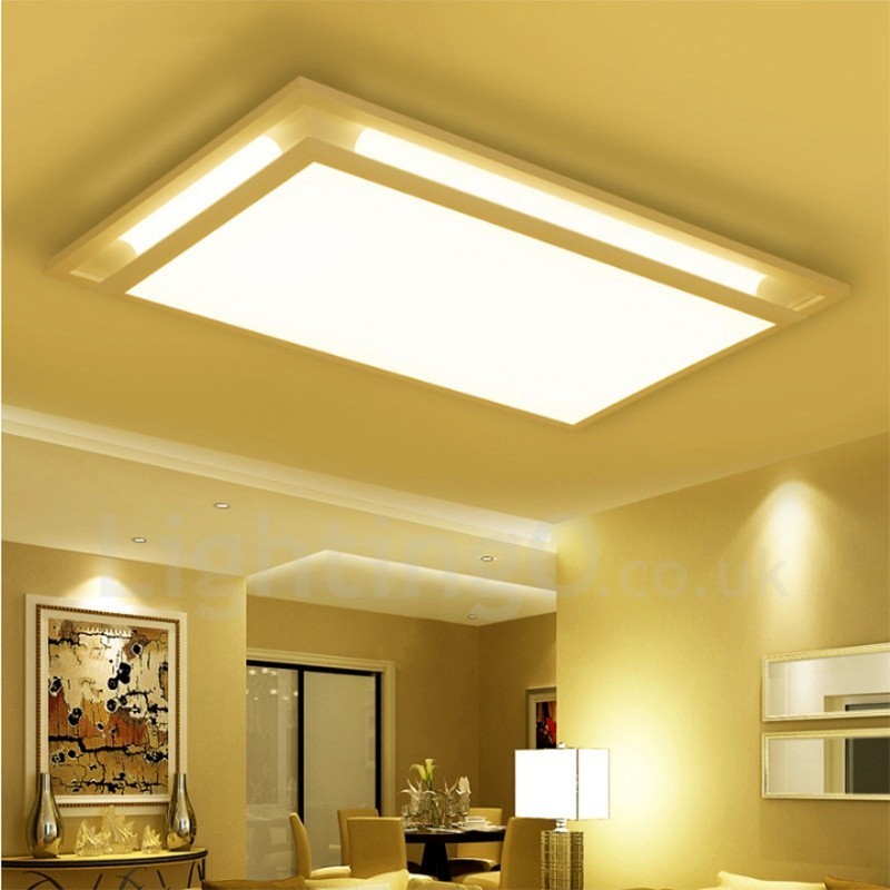 Modern Contemporary Integrated Metal Flush Mount Light