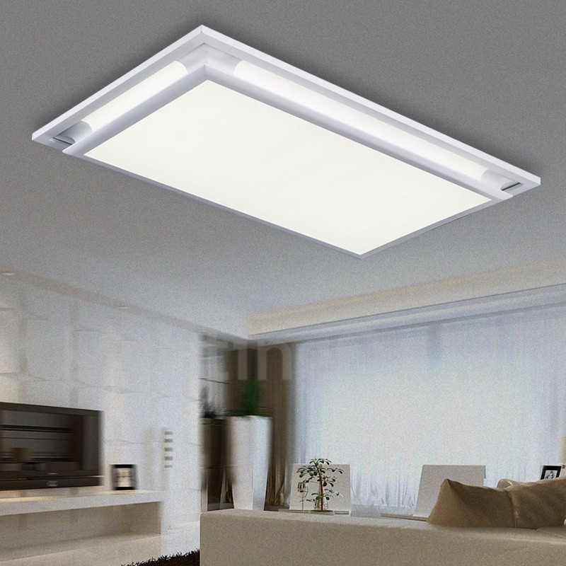Modern Contemporary Integrated Metal Flush Mount Light
