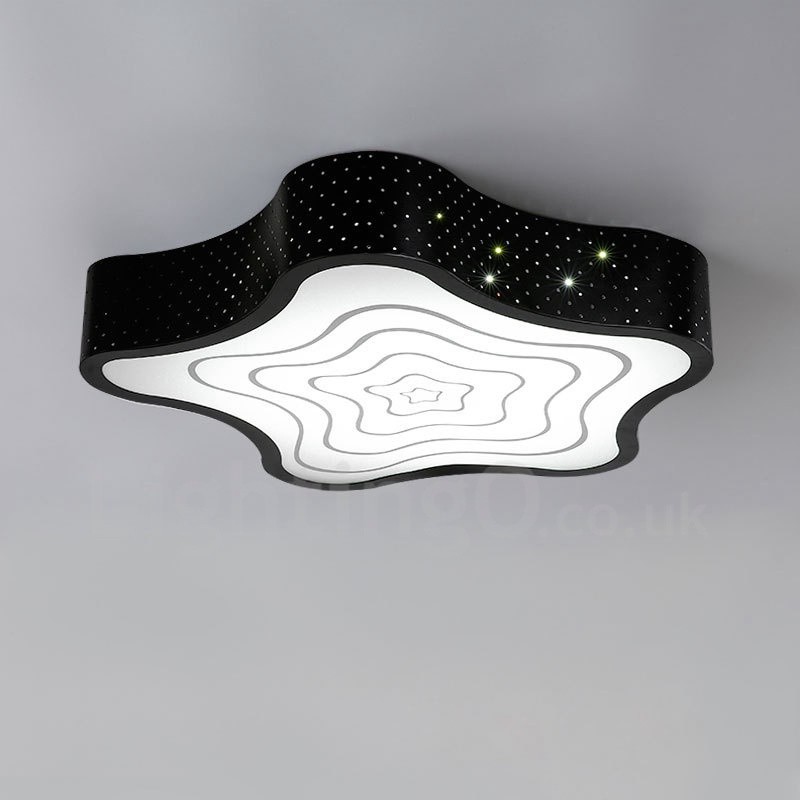 Modern Contemporary Integrated Metal Flush Mount Light