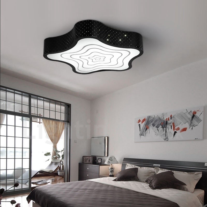 Modern Contemporary Integrated Metal Flush Mount Light