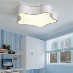 Modern Contemporary Integrated Metal Flush Mount Light