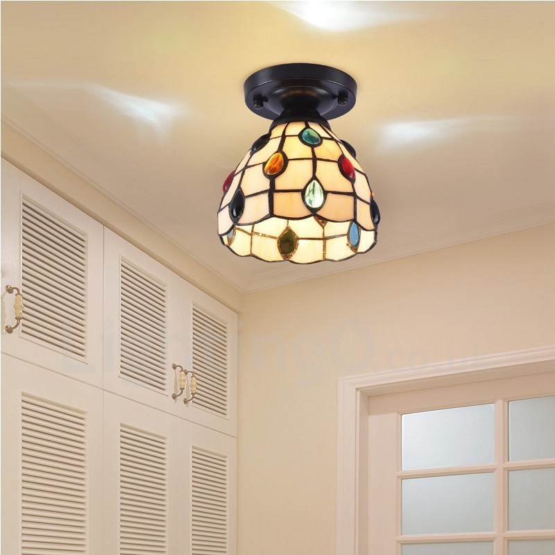 Mediterranean Style Integrated Flush Mount Light