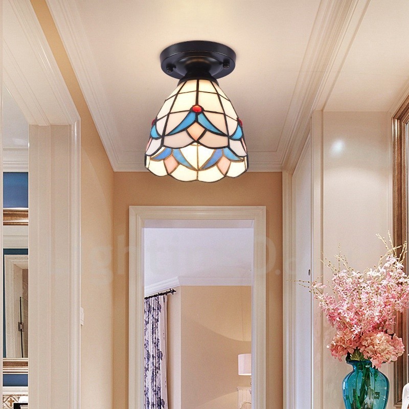 Mediterranean Style Integrated Flush Mount Light