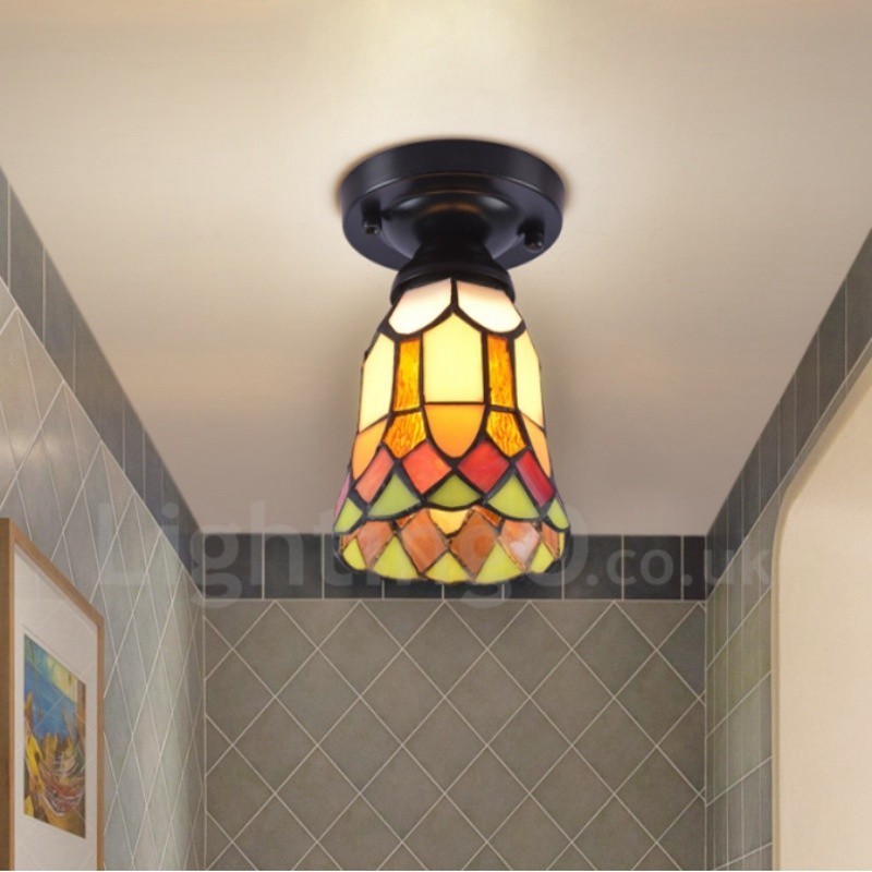 Mediterranean Style Integrated Flush Mount Light