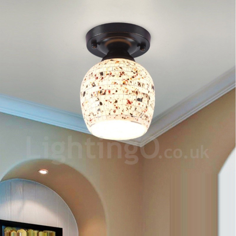 Mediterranean Style Integrated Flush Mount Light