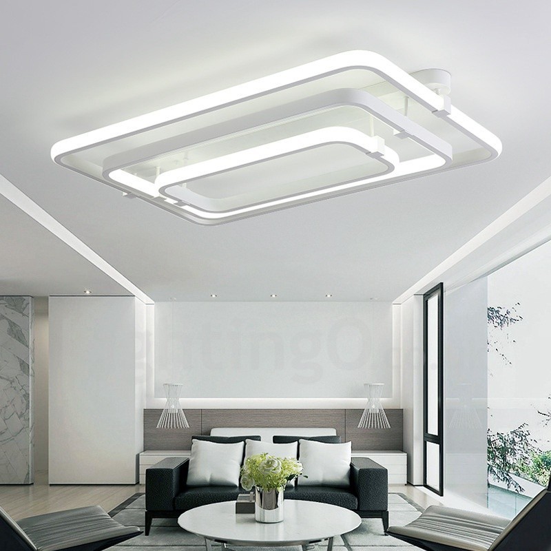 3 Rings Modern Contemporary Integrated Flush Mount Light