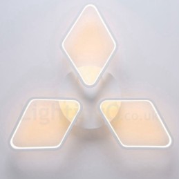 3 Light Modern Contemporary Integrated Metal Flush Mount Light