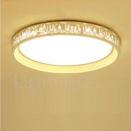 Modern Contemporary Integrated Metal Flush Mount Light