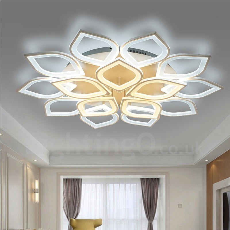 15 Light Modern Contemporary Integrated Flush Mount Light