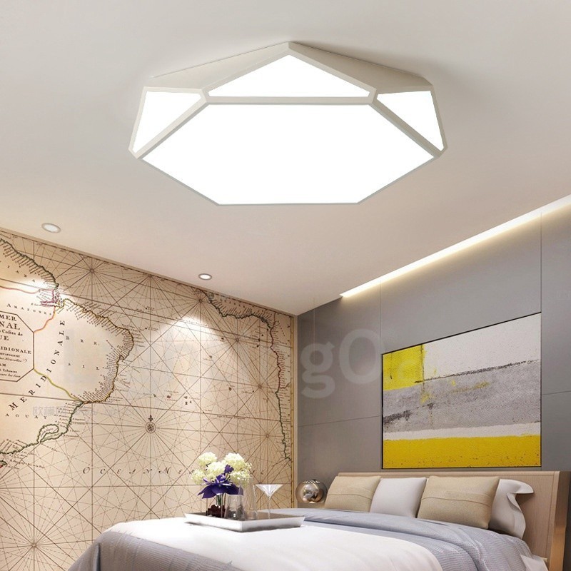 Modern Contemporary Integrated Metal Flush Mount Light