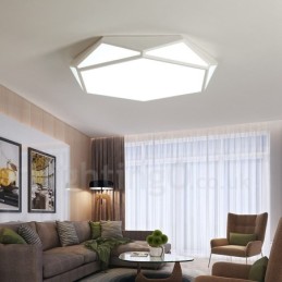 Modern Contemporary Integrated Metal Flush Mount Light