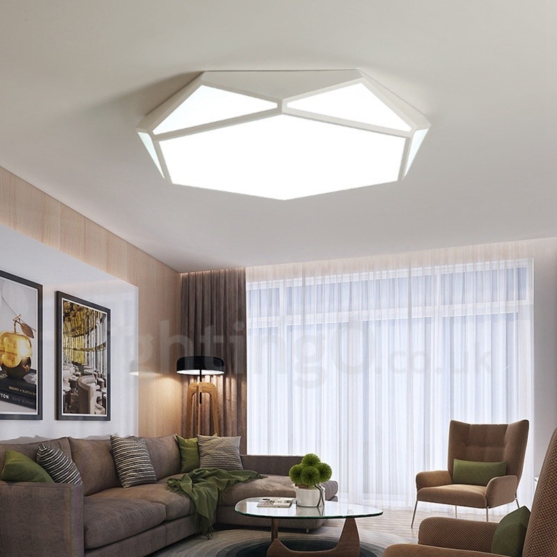 Modern Contemporary Integrated Metal Flush Mount Light