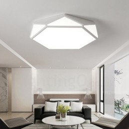 Modern Contemporary Integrated Metal Flush Mount Light