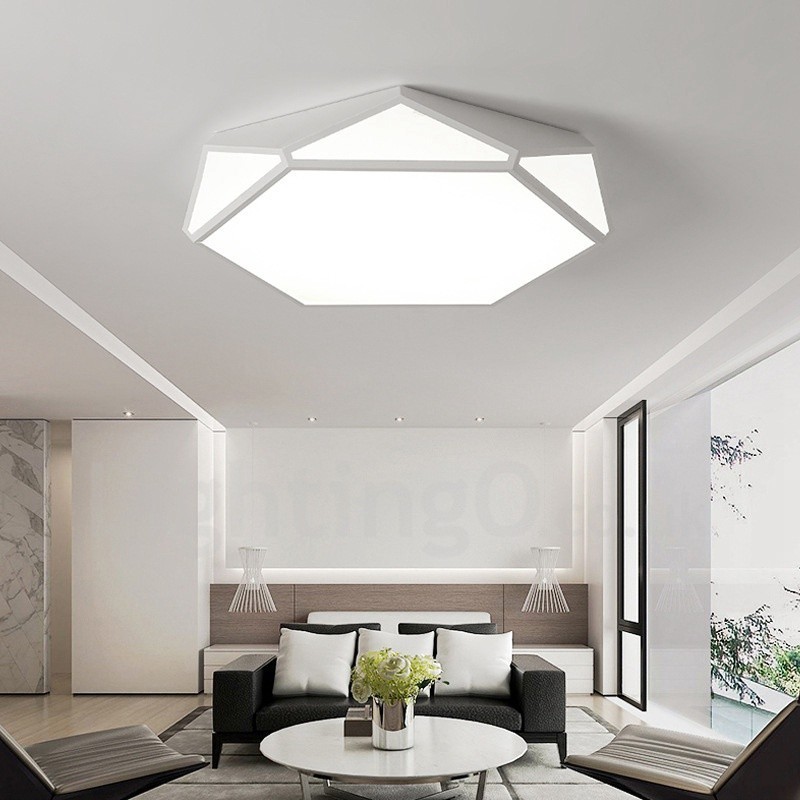 Modern Contemporary Integrated Metal Flush Mount Light