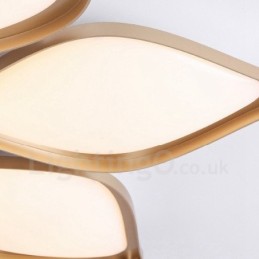 3 Light Modern Contemporary Integrated Metal Flush Mount Light