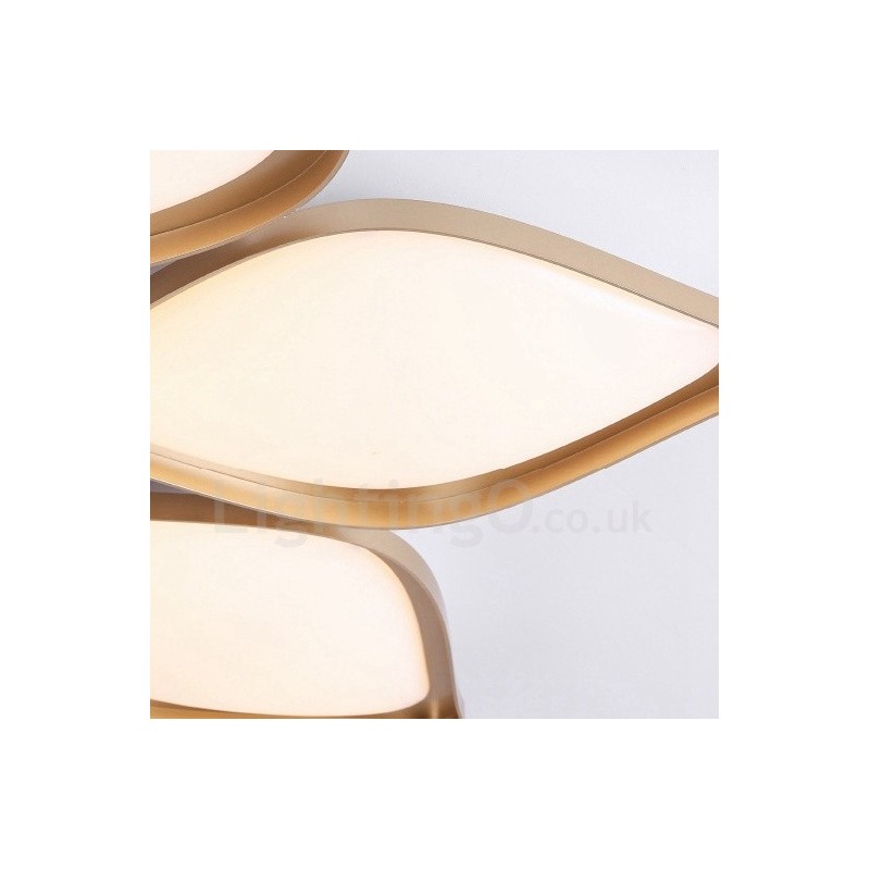 3 Light Modern Contemporary Integrated Metal Flush Mount Light