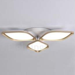 3 Light Modern Contemporary Integrated Metal Flush Mount Light