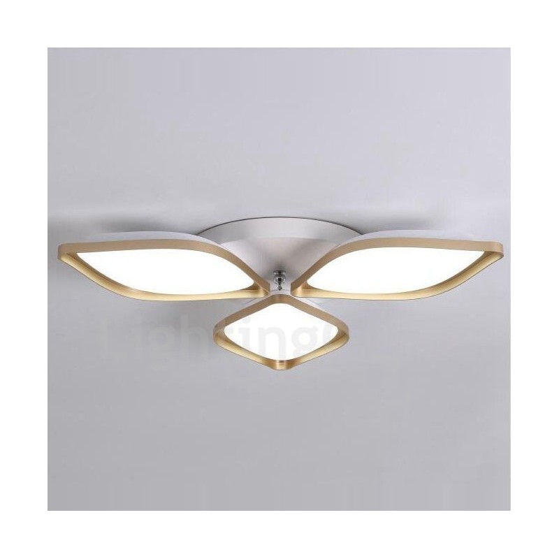 3 Light Modern Contemporary Integrated Metal Flush Mount Light