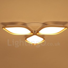 3 Light Modern Contemporary Integrated Metal Flush Mount Light