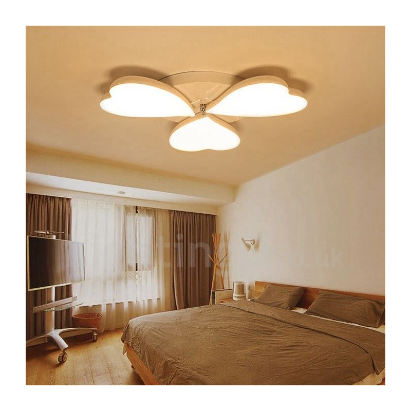 3 Light Modern Contemporary Integrated Metal Flush Mount Light