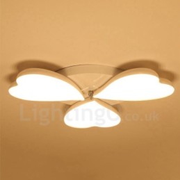 3 Light Modern Contemporary Integrated Metal Flush Mount Light