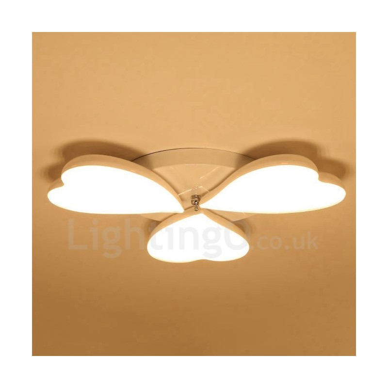 3 Light Modern Contemporary Integrated Metal Flush Mount Light