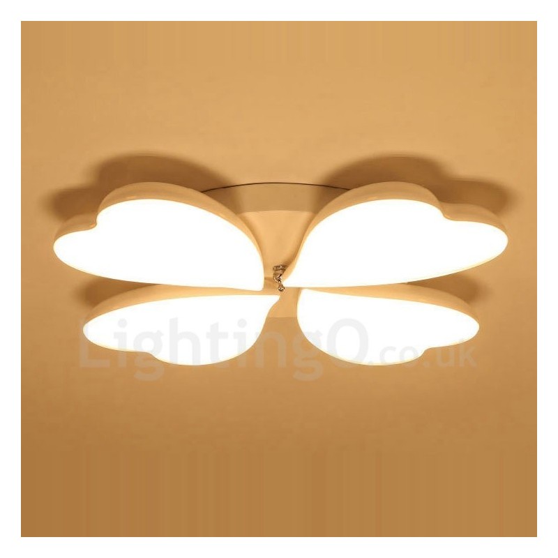 4 Light Modern Contemporary Integrated Metal Flush Mount Light