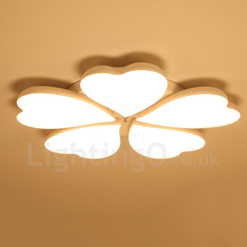 5 Light Modern Contemporary Integrated Metal Flush Mount Light