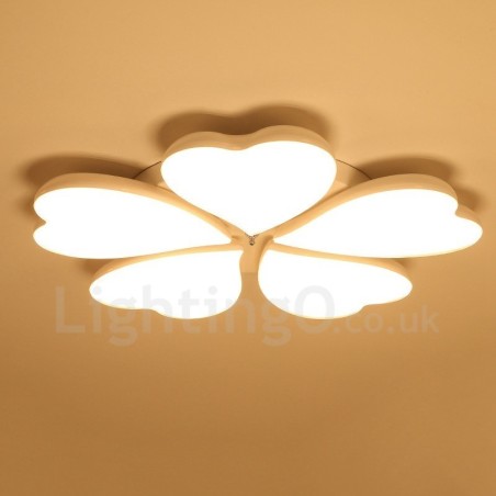 5 Light Modern Contemporary Integrated Metal Flush Mount Light