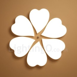 6 Light Modern Contemporary Integrated Metal Flush Mount Light