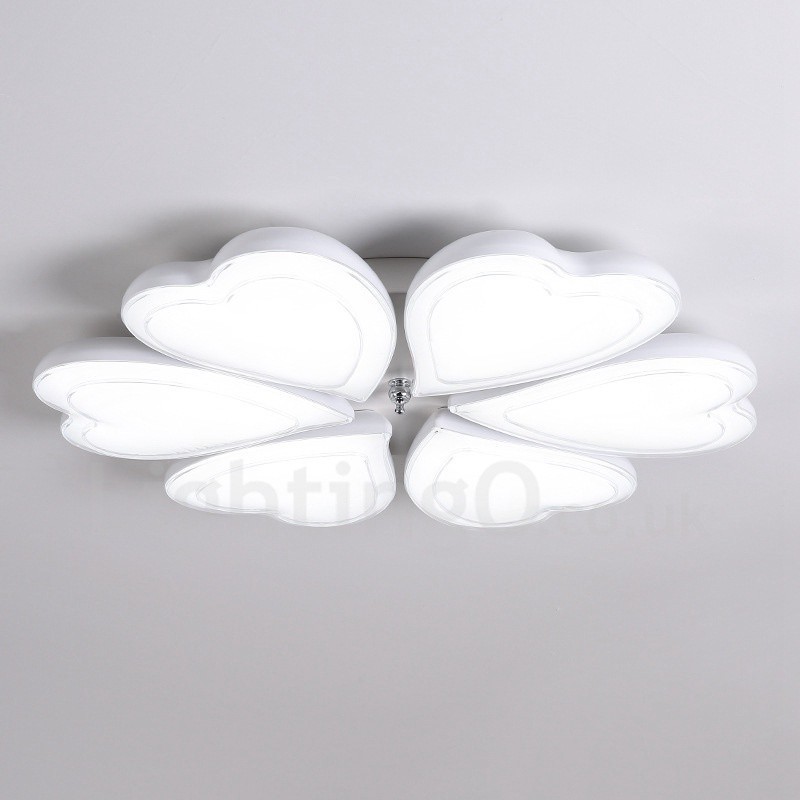 6 Light Modern Contemporary Integrated Metal Flush Mount Light