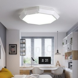 Modern Contemporary Integrated Metal Flush Mount Light