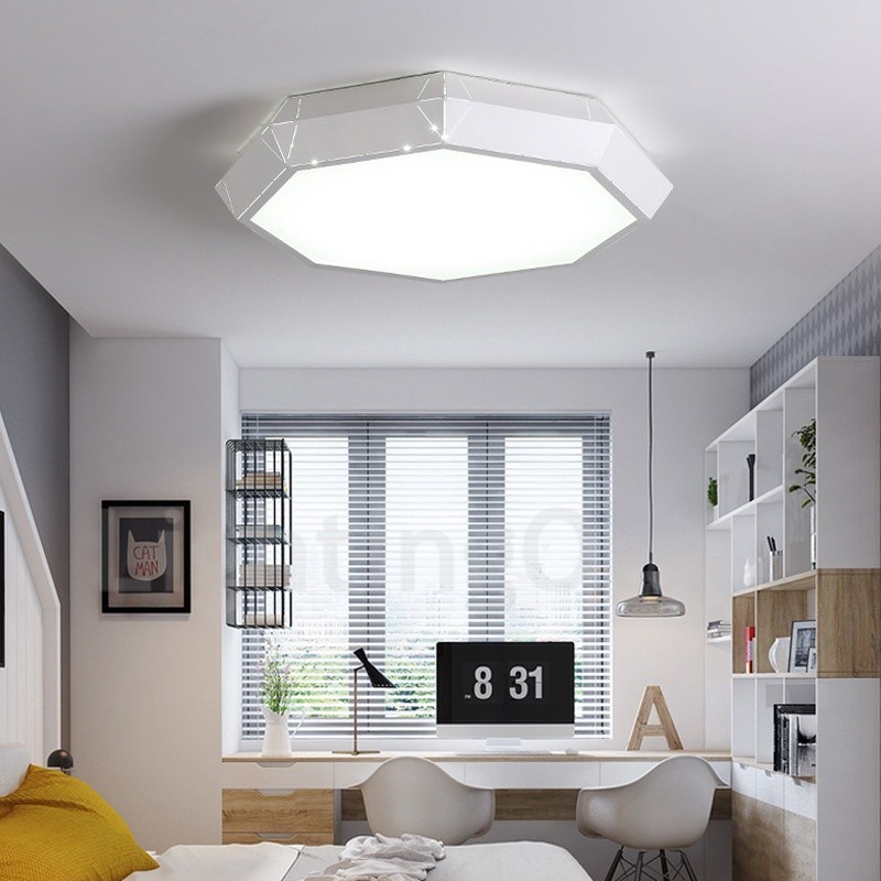Modern Contemporary Integrated Metal Flush Mount Light