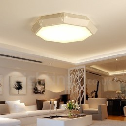 Modern Contemporary Integrated Metal Flush Mount Light