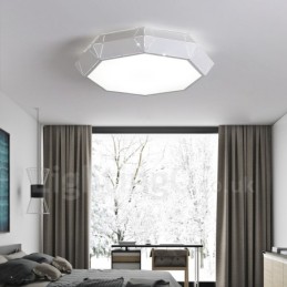 Modern Contemporary Integrated Metal Flush Mount Light