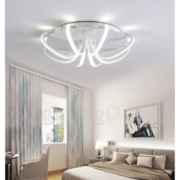 Modern Contemporary Integrated Metal Flush Mount Light