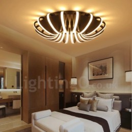Modern Contemporary Integrated Metal Flush Mount Light