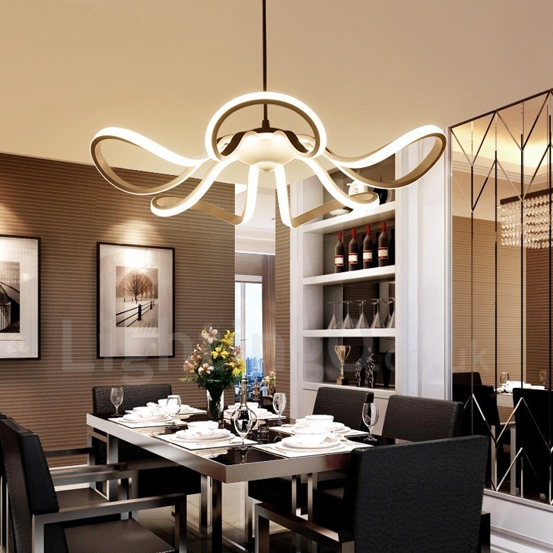 Modern Contemporary Integrated Metal Flush Mount Light