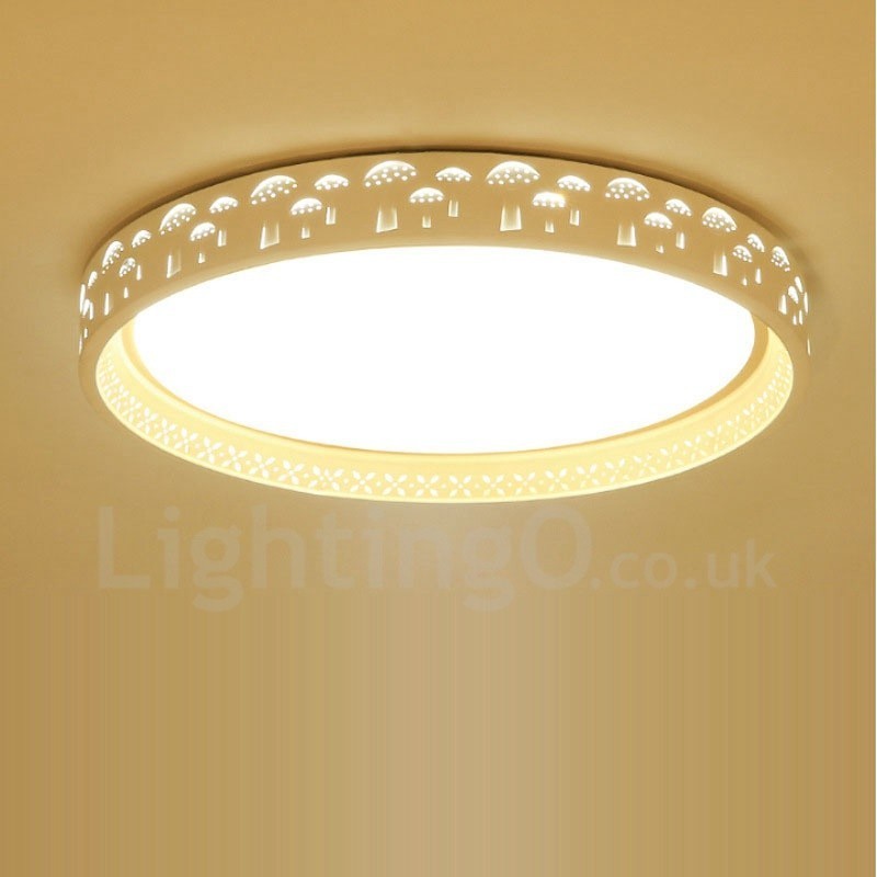 Modern Contemporary Integrated Integrated Metal Flush Mount Light