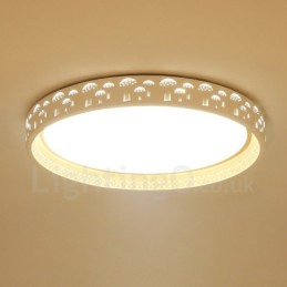 Modern Contemporary Integrated Integrated Metal Flush Mount Light