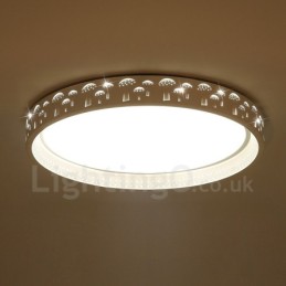 Modern Contemporary Integrated Integrated Metal Flush Mount Light