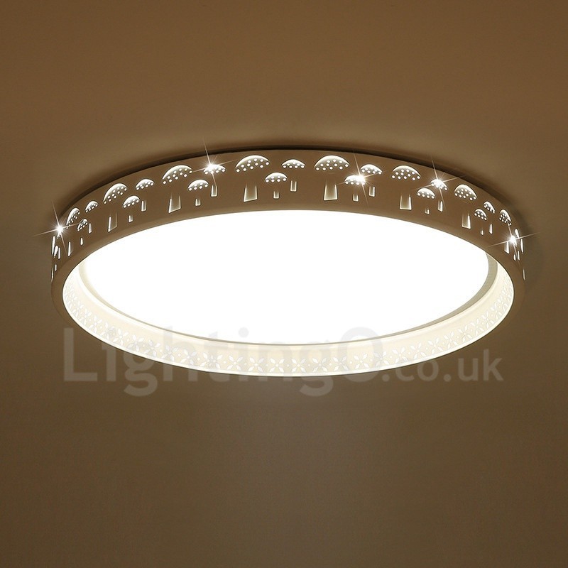 Modern Contemporary Integrated Integrated Metal Flush Mount Light