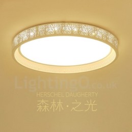 Modern Contemporary Integrated Metal Flush Mount Light