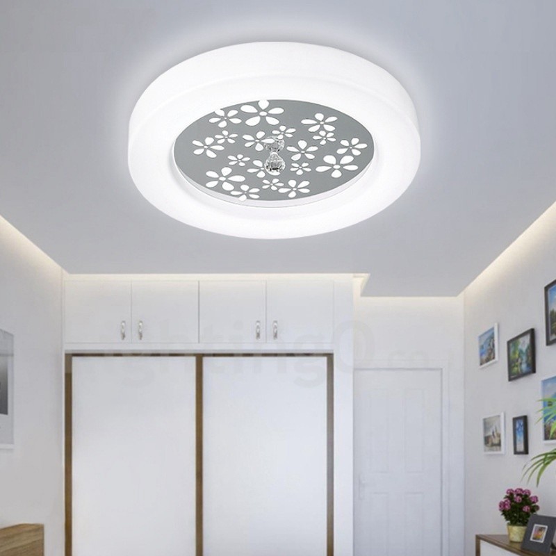 Modern Contemporary Integrated Metal Flush Mount Light