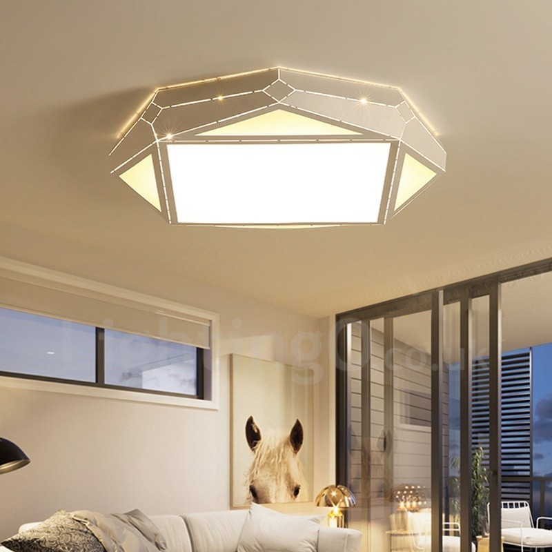 Modern Contemporary Integrated Metal Flush Mount Light