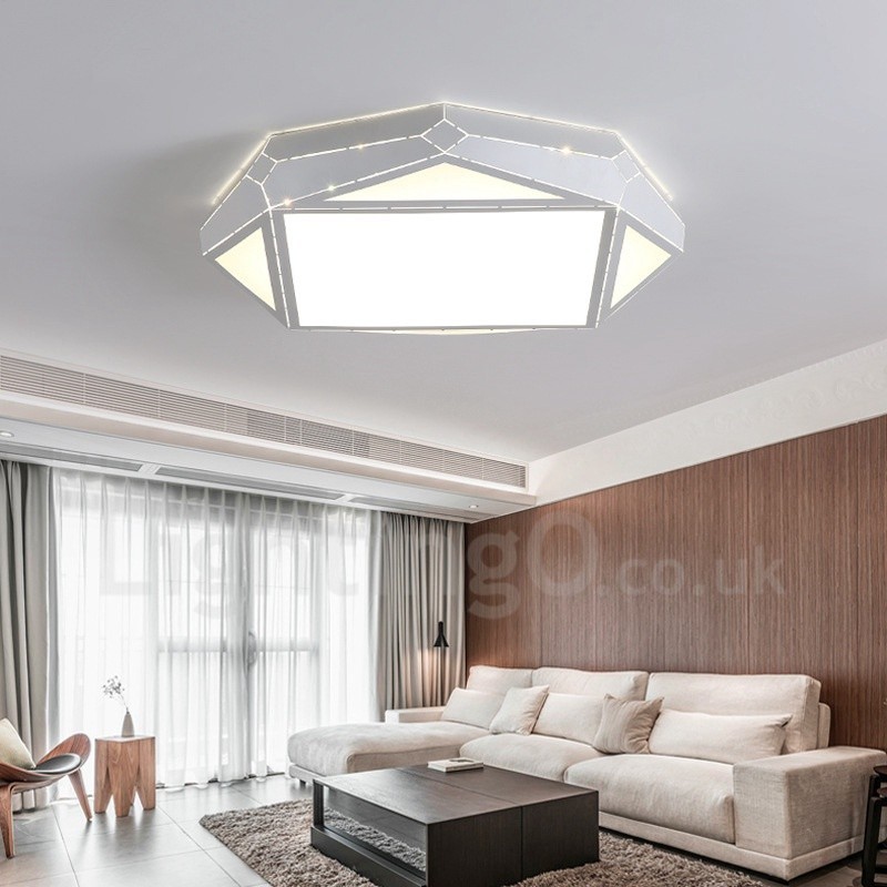 Modern Contemporary Integrated Metal Flush Mount Light