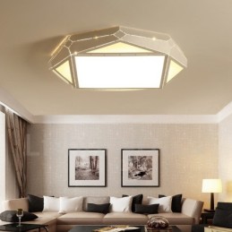 Modern Contemporary Integrated Metal Flush Mount Light