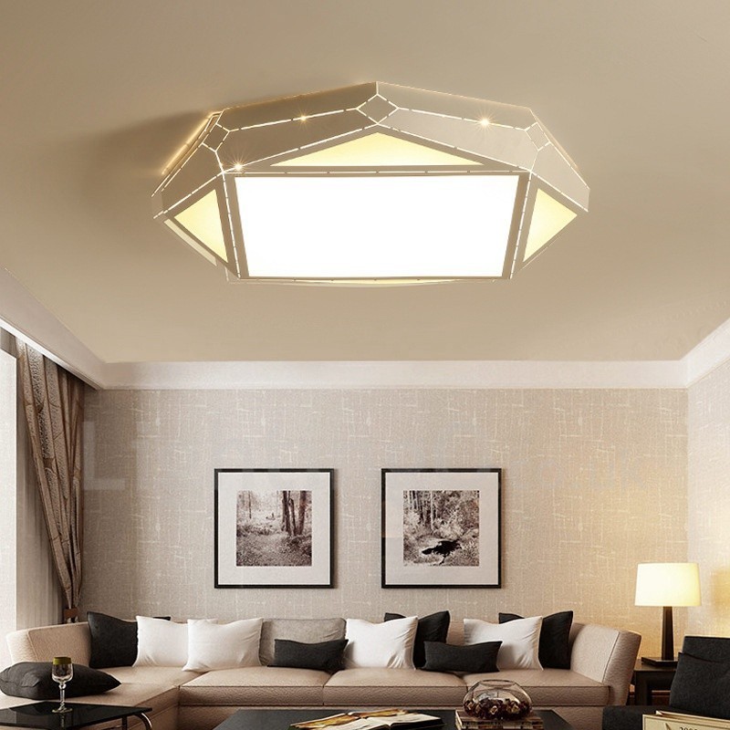 Modern Contemporary Integrated Metal Flush Mount Light