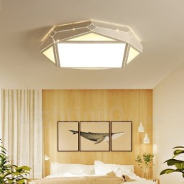 Modern Contemporary Integrated Metal Flush Mount Light