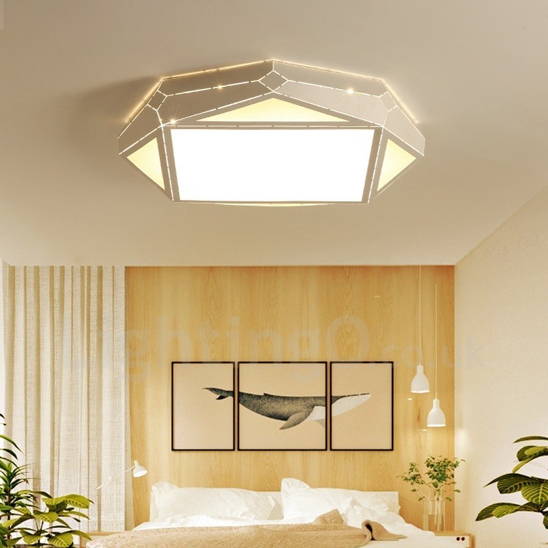 Modern Contemporary Integrated Metal Flush Mount Light